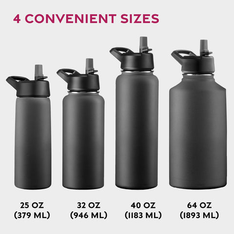 FineDine bottle attached to backpack handle for travel convenience
