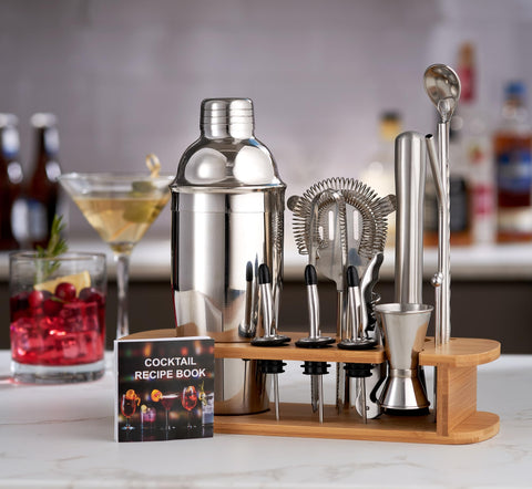 FineDine Hawthorne strainer and pourer detail for clean, drip-free serving
