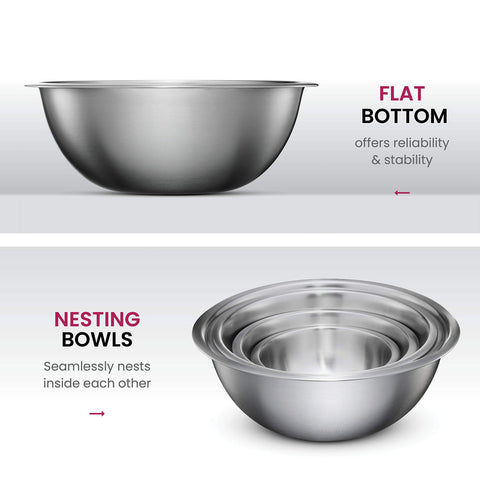 FineDine bowls nested for compact storage saving cupboard space and organizing kitchens