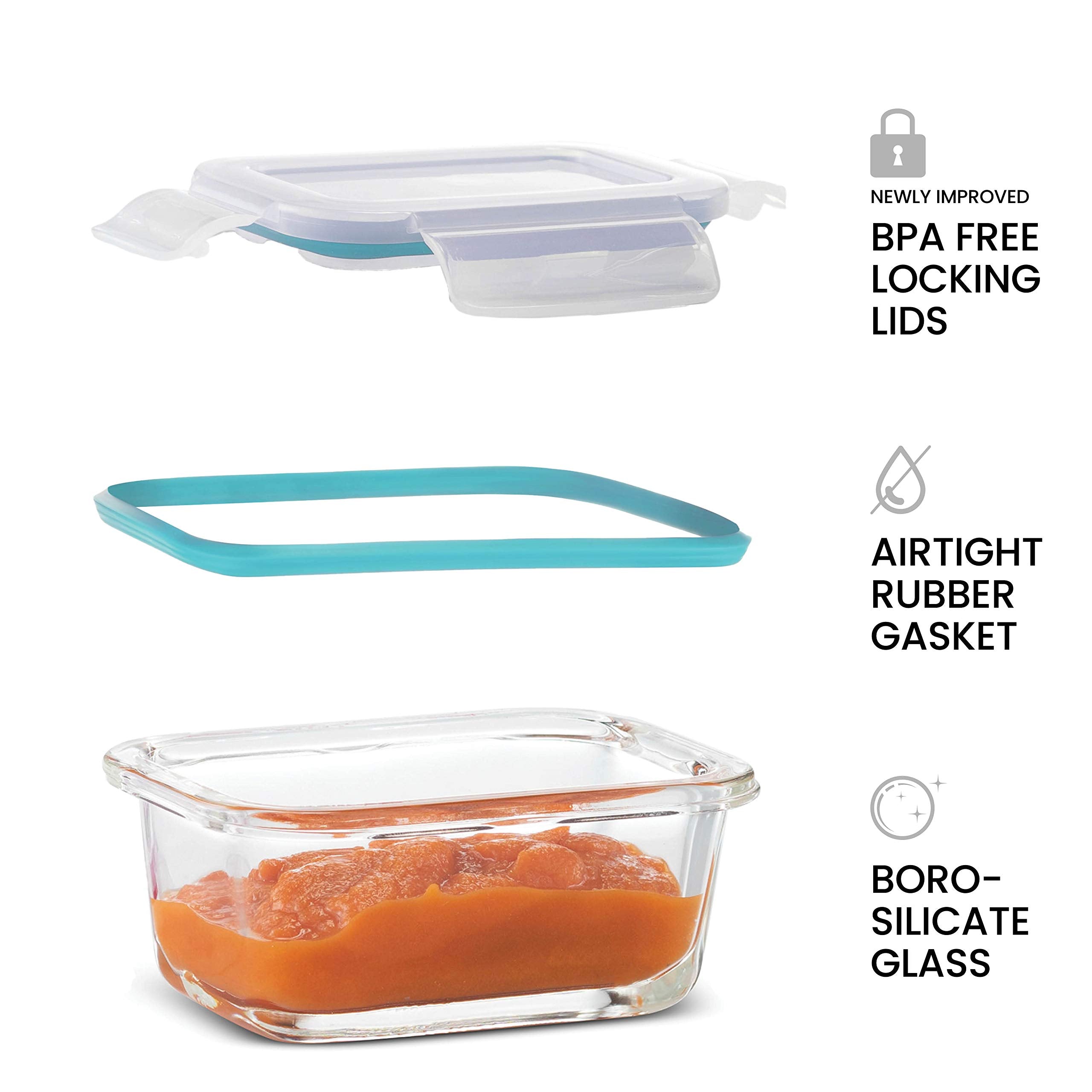 FineDine top view of lid seal demonstrating airtight leakproof protection