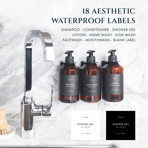 FINESSY bottles filled to show 17oz capacity for fewer refills and convenience