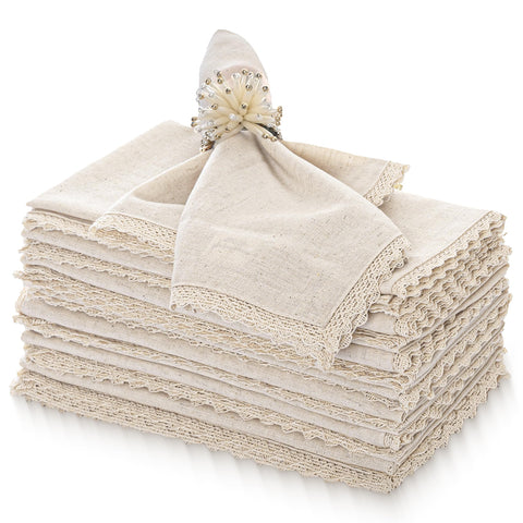 FINGERCRAFT ivory napkins front pack showing clean packaging and elegant presentation