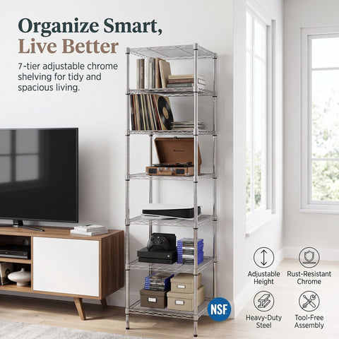 Finnhomy adjustable shelf clip detail showing customizable shelf height benefit
