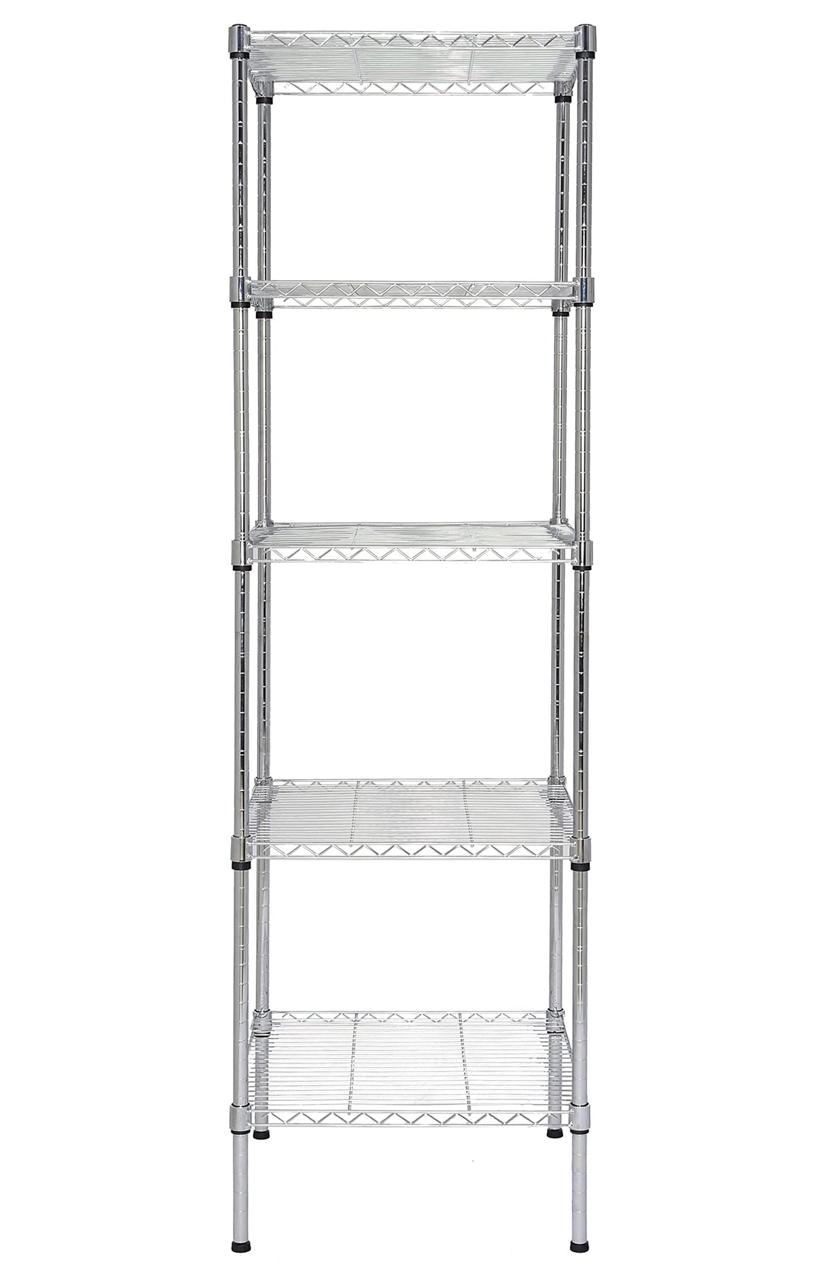 Finnhomy front view of five-tier rack showing storage capacity and organization