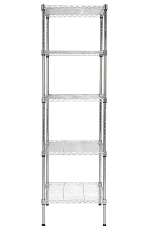Finnhomy front view of five-tier rack showing storage capacity and organization