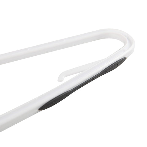 Finnhomy hanger profile beside ruler showing slim space-saving benefit