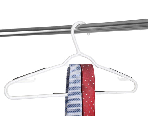 Finnhomy secondary bar with ties and scarves for consolidated storage benefit