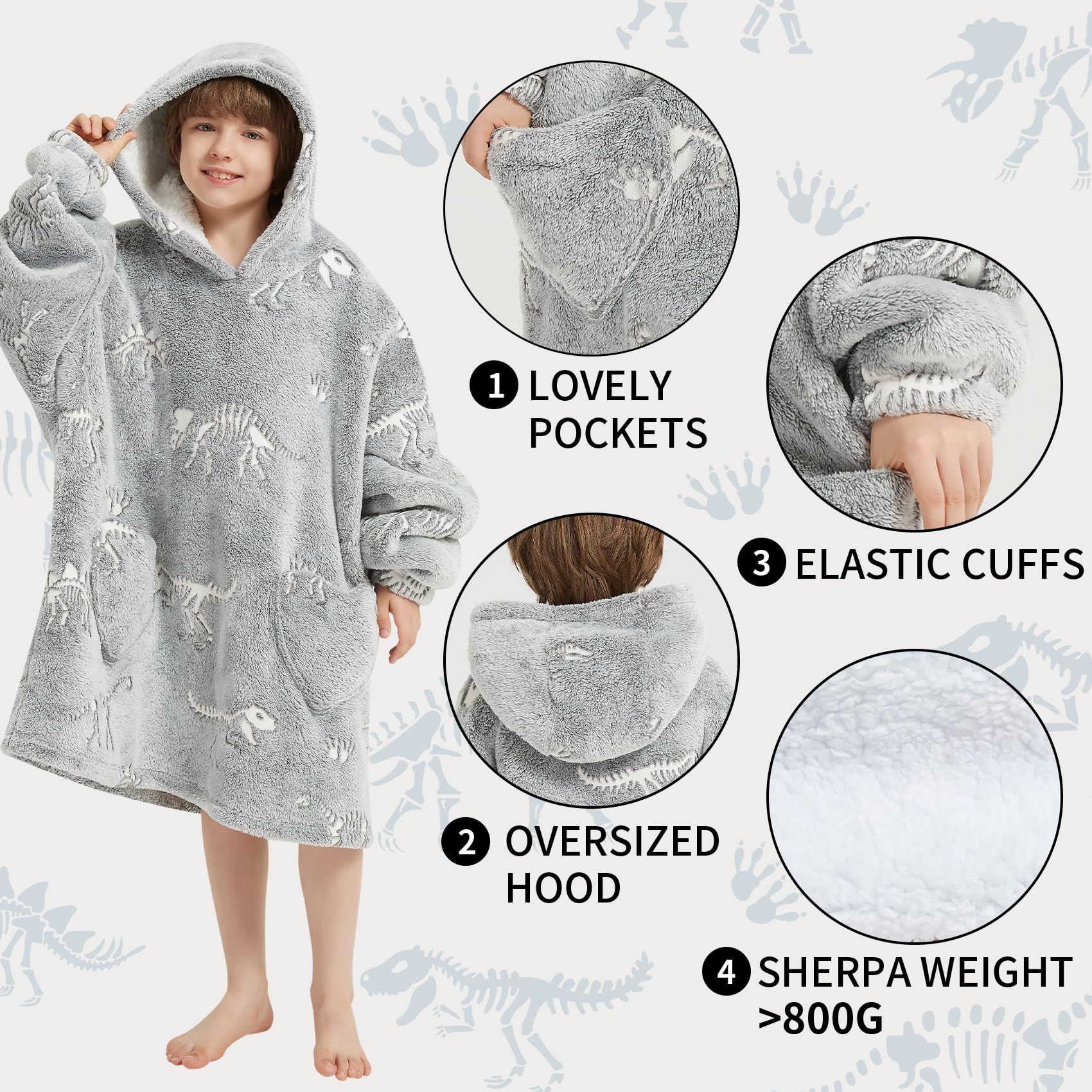 Fiosnow in-use indoor lounge showing child wearing hoodie for relaxed home comfort