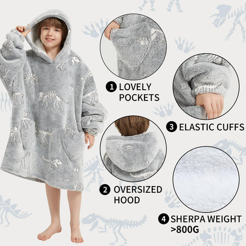 Fiosnow in-use indoor lounge showing child wearing hoodie for relaxed home comfort