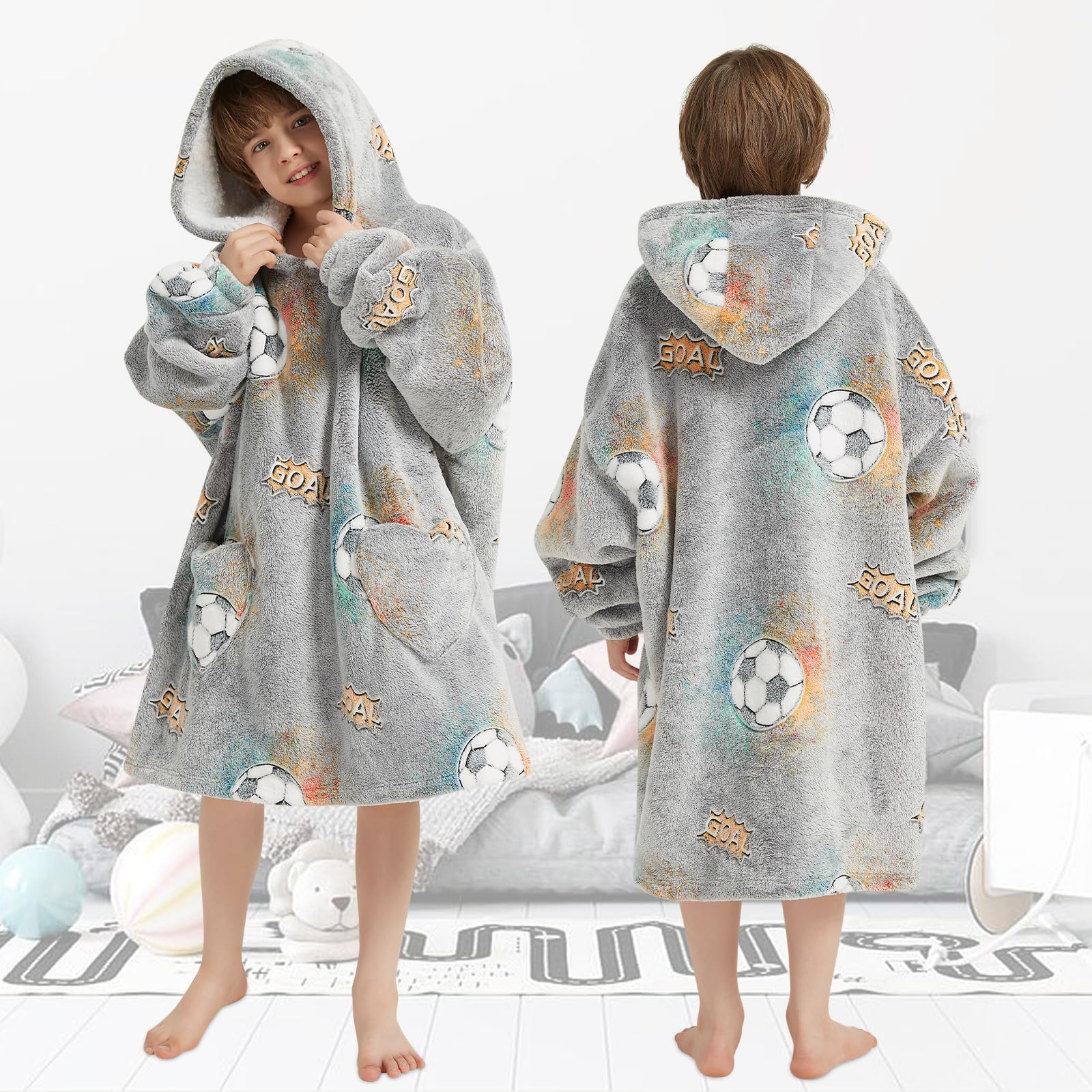 Fiosnow child wearing hoodie outdoors near campfire for warmth