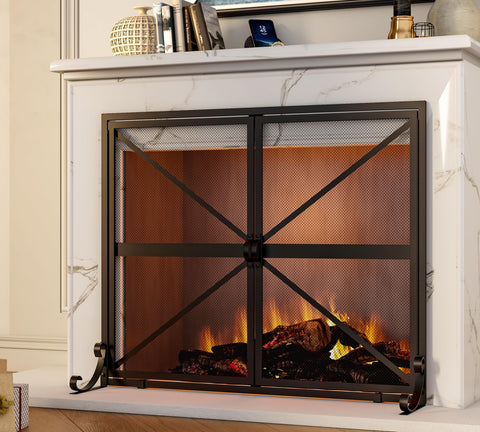 Fire Beauty closeup mesh and frame detail demonstrates spark-blocking strength