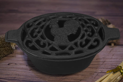 Fire Beauty lid open with water pour for easy filling and simple maintenance