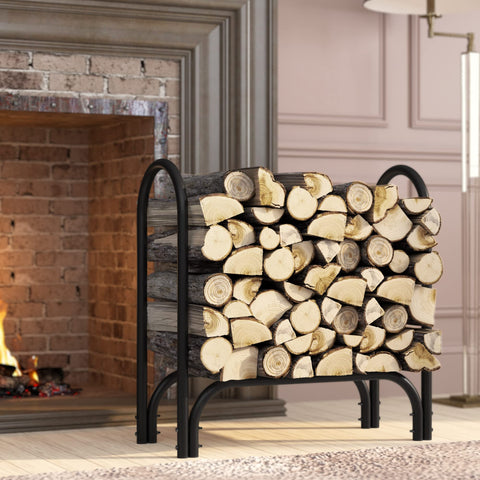 Fire Beauty on patio near fire pit creating tidy outdoor setup