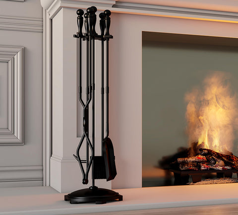 Fire Beauty shovel and brush detail for efficient ash cleanup