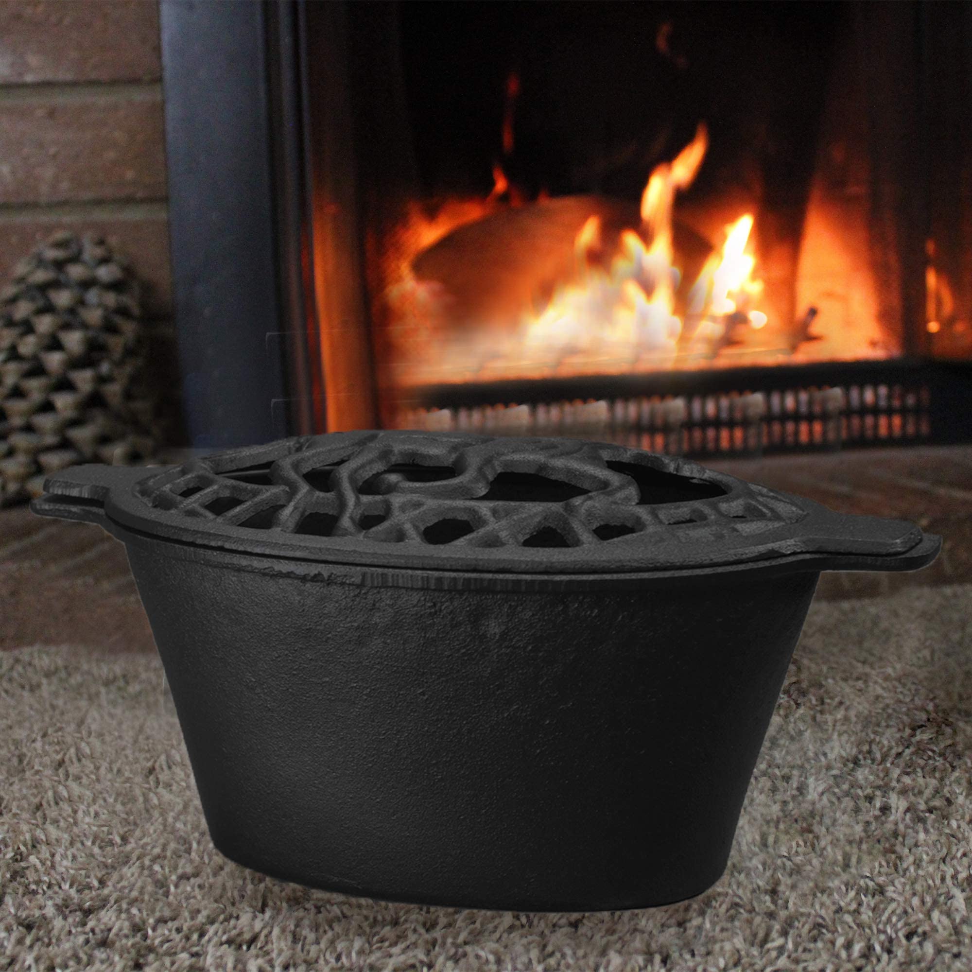 Fire Beauty size comparison beside a mug to show 2.2L capacity and household suitability