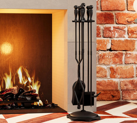 Fire Beauty heavy hexagonal base ensuring stable tip-resistant support