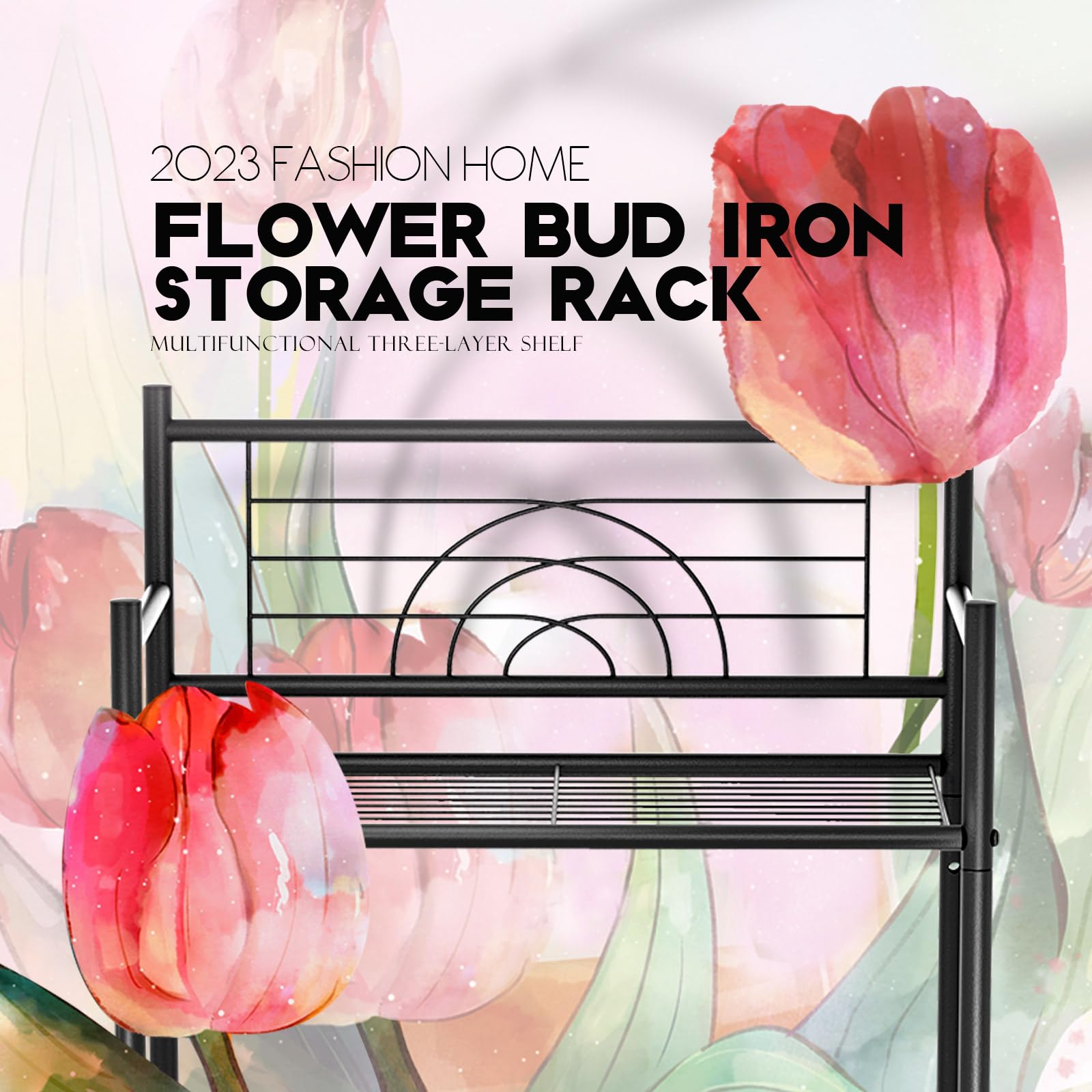 FIRE ROSE LEEDA close-up of wire shelf and reinforced joint for durability