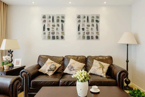 FIRE ROSE lifestyle wall mounted display in room offering tidy presentation