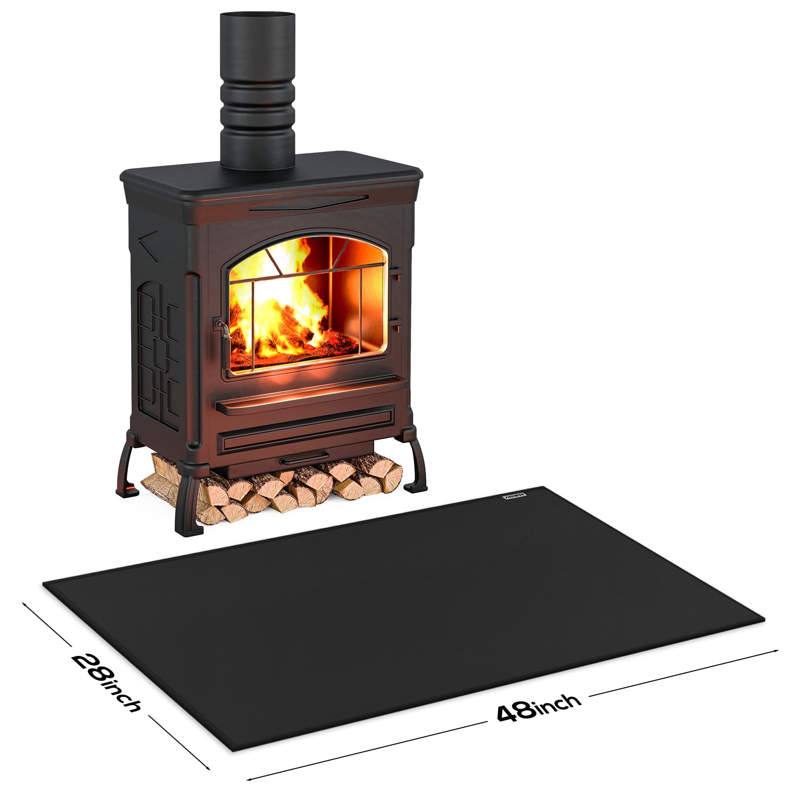 FIREWESS close-up silicone-coated fiberglass texture for heat protection