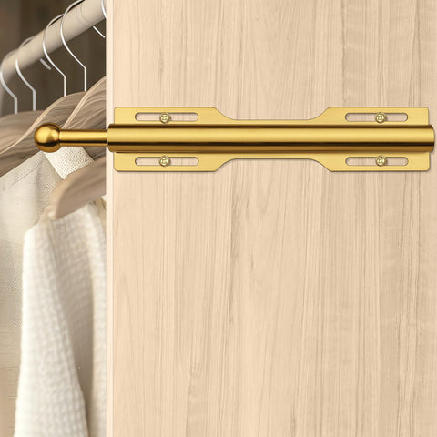 FIRJOY rod retracted in closet saving space and staying out of sight