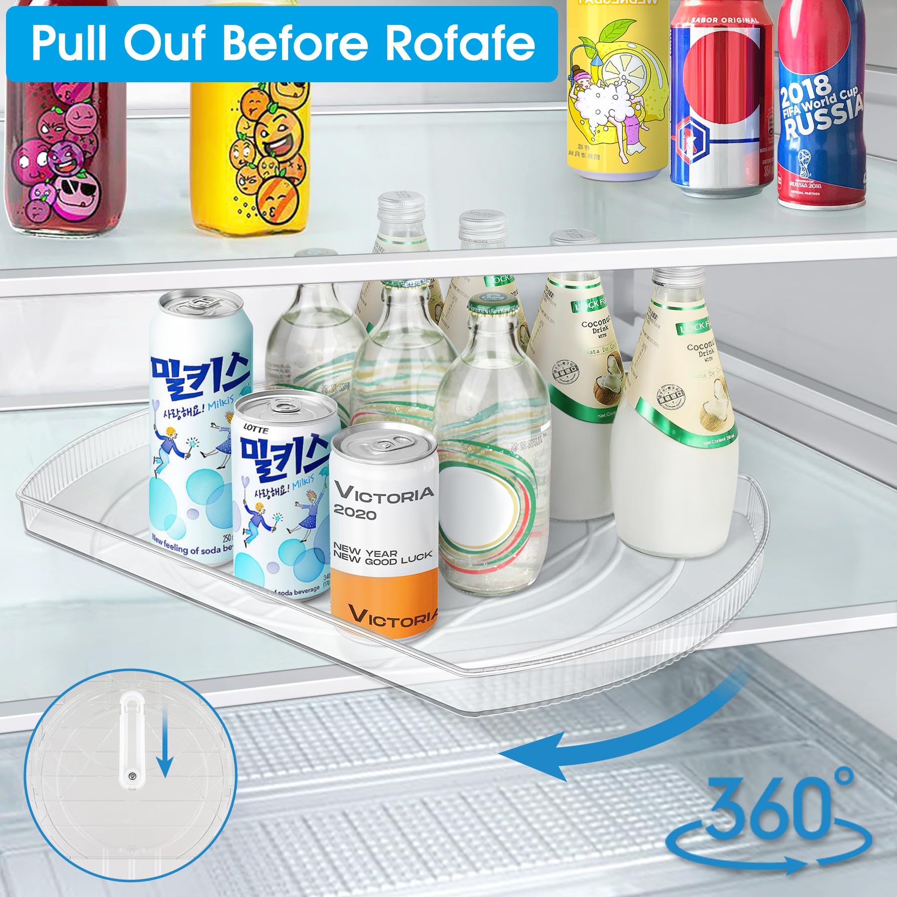 FIRJOY side profile highlighting 1.4-inch low height for tight fridge spaces
