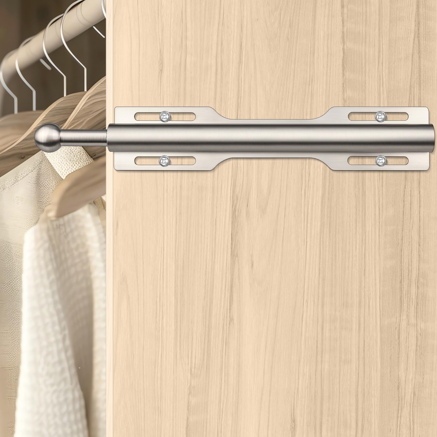 FIRJOY side profile pulled out showing 12-inch projection for hanging multiple items