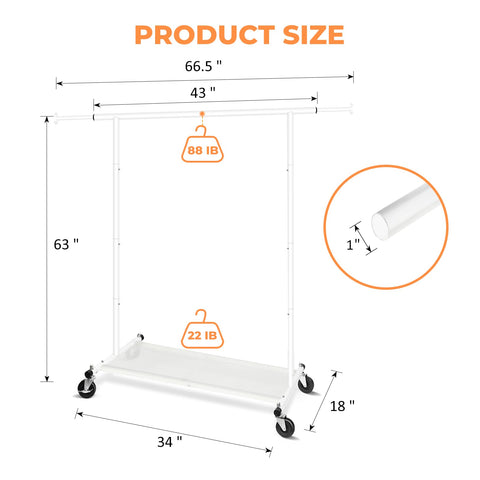 Fishat extended top rod in use demonstrating adjustable width and organized hanging benefit