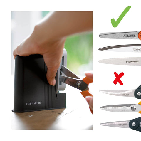 Close-up of Fiskars Clip-Sharp synthetic texture for durable, low-maintenance benefit