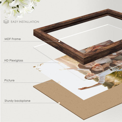 Fisnish frame wall-mounted in living room offering elegant decor enhancement