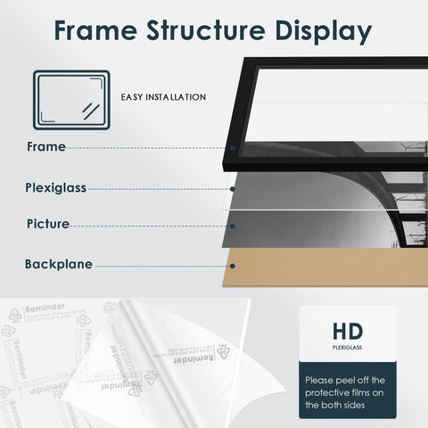 Fisnish back hardware image showing pre-installed hanging fittings for easy mounting