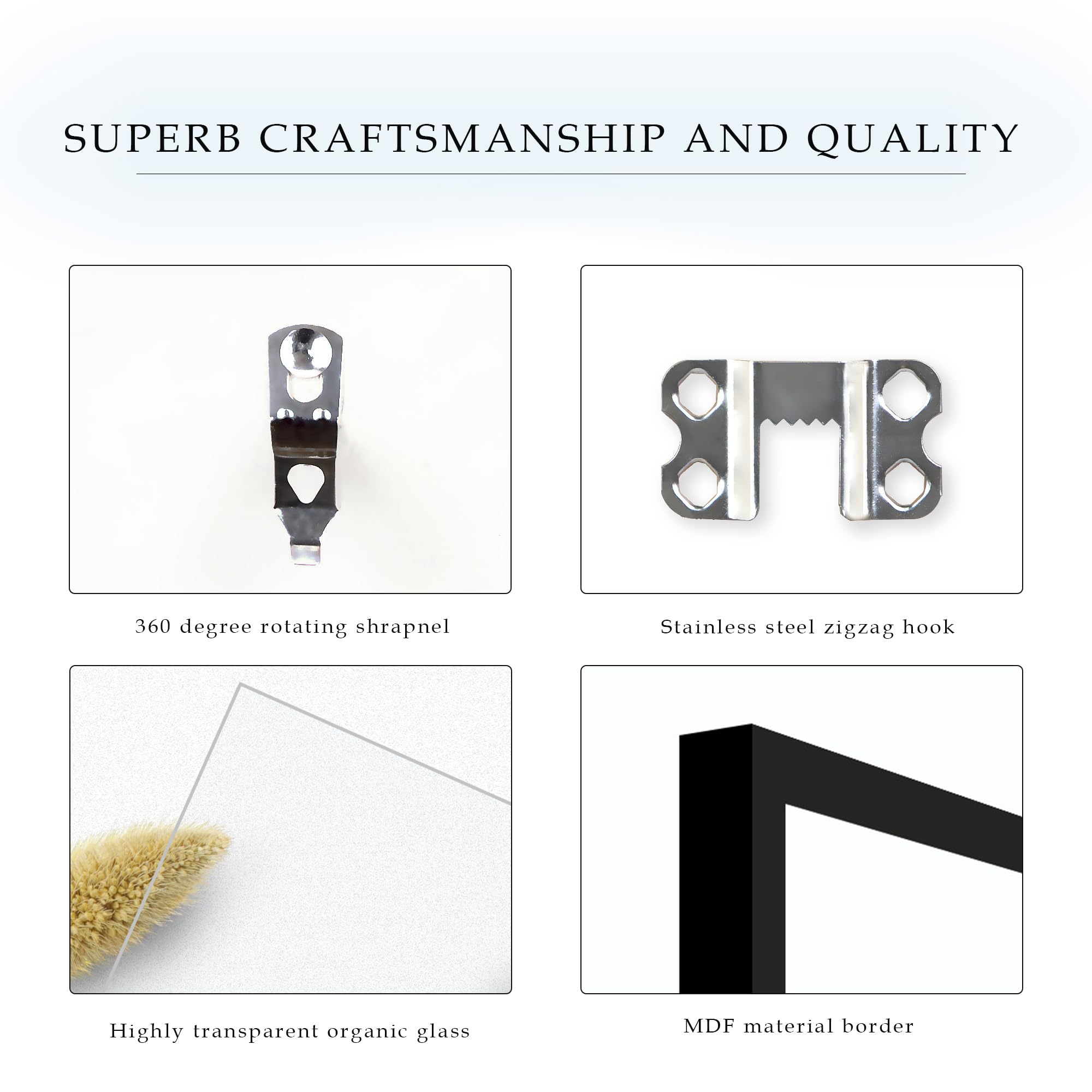 Fisnish frame beside ruler to show 22x28 scale and accurate sizing