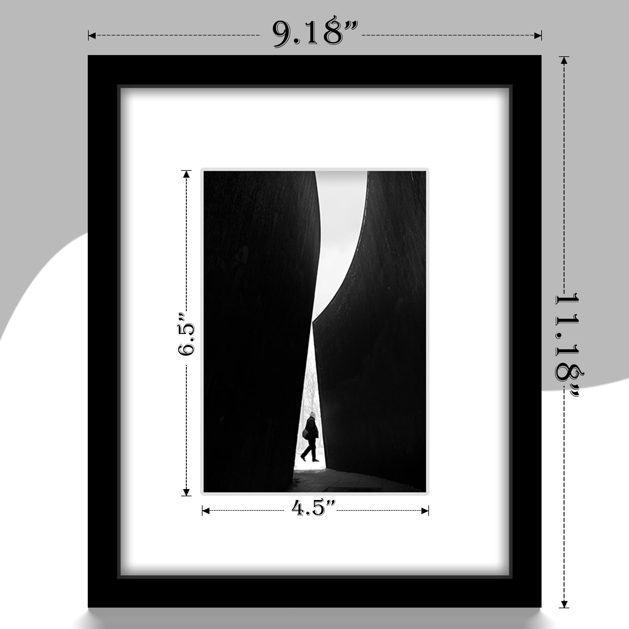 Fisnish mounted gallery wall of multiple frames demonstrating cohesive display