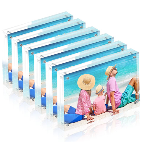 Fisnish front view acrylic frame showing clear display and modern look