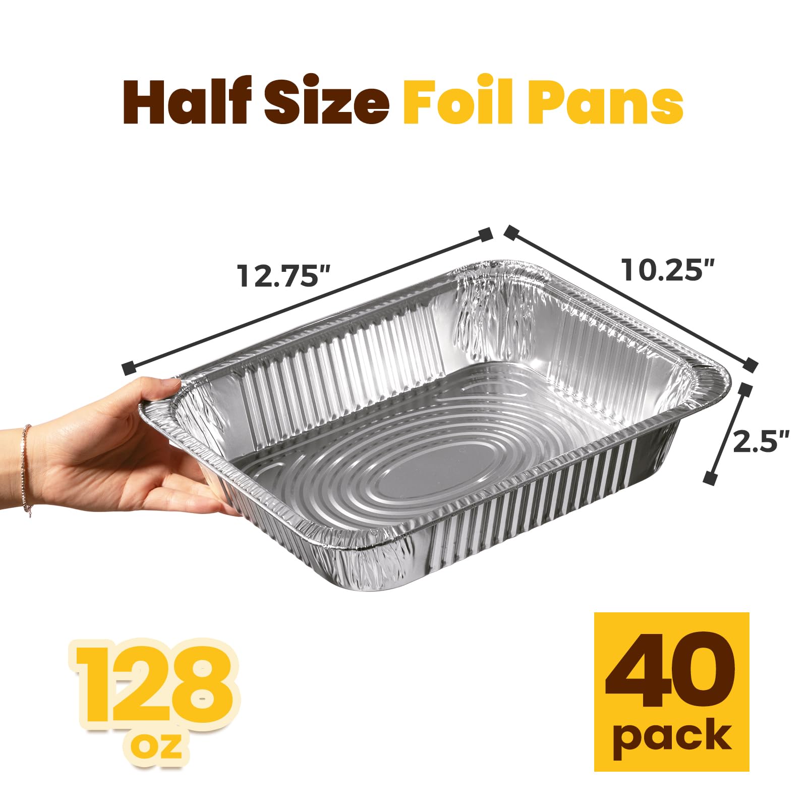 Fit Meal Prep close-up showing heavy-duty foil gauge and reinforced edge benefit
