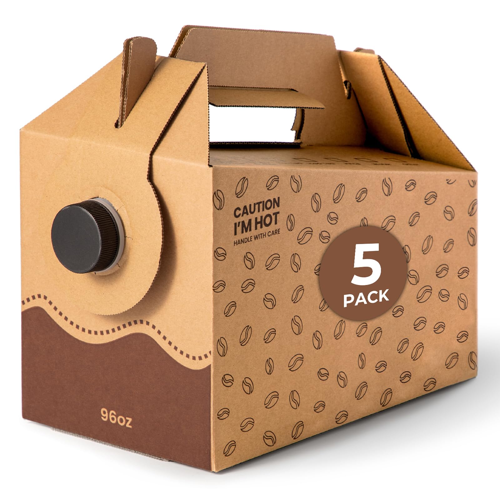 Fit Meal Prep front packaging showing five 96 oz dispensers and branding benefit of bulk supply