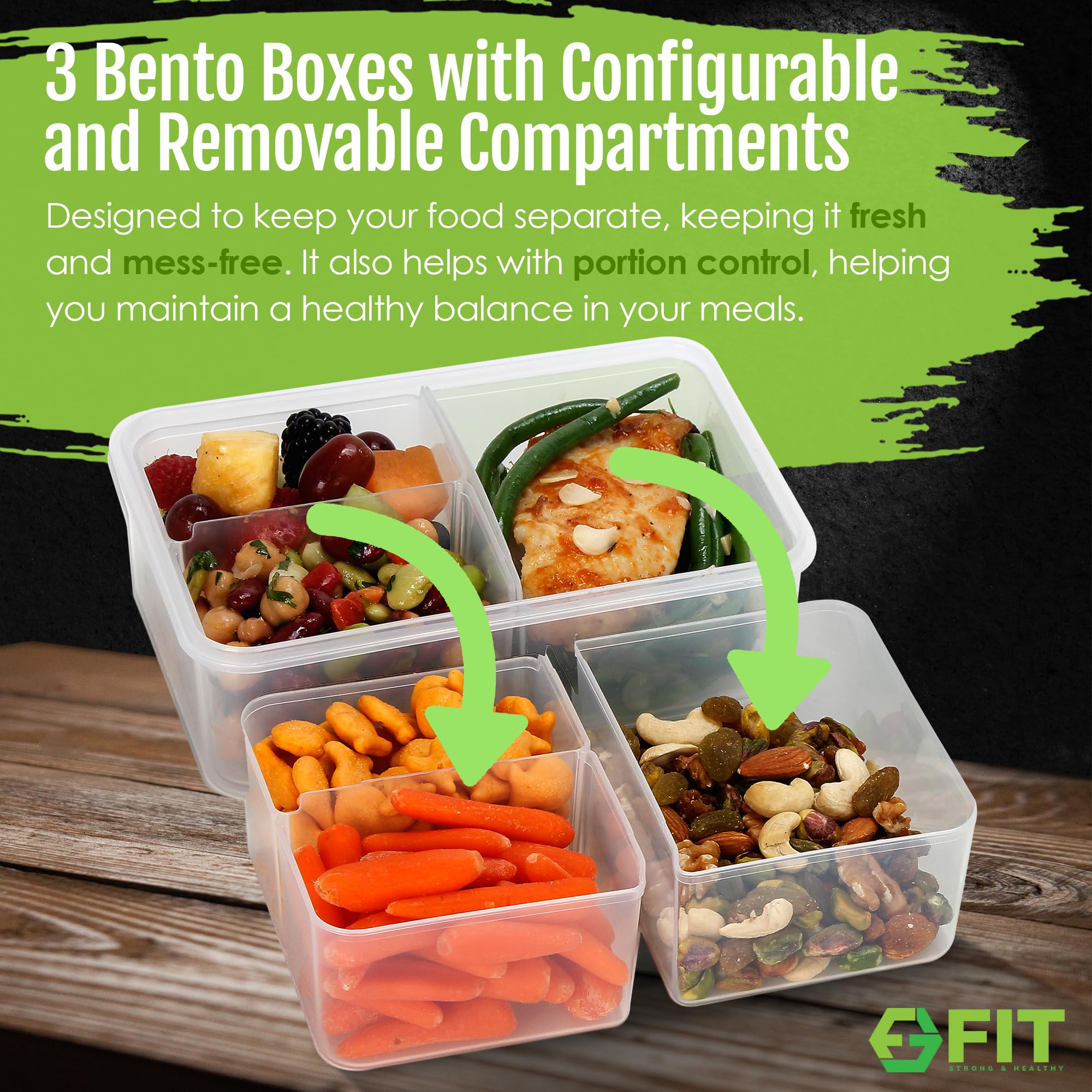 FIT Strong & Healthy packed lunch in use showing convenience for commuters