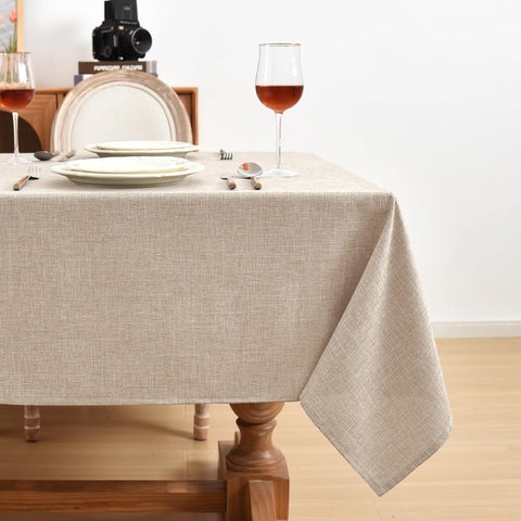 Fitable close-up of faux linen texture highlighting durable weave