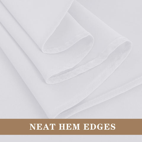 Fitable in-use wedding reception image showing crisp white tablecloth enhancing décor