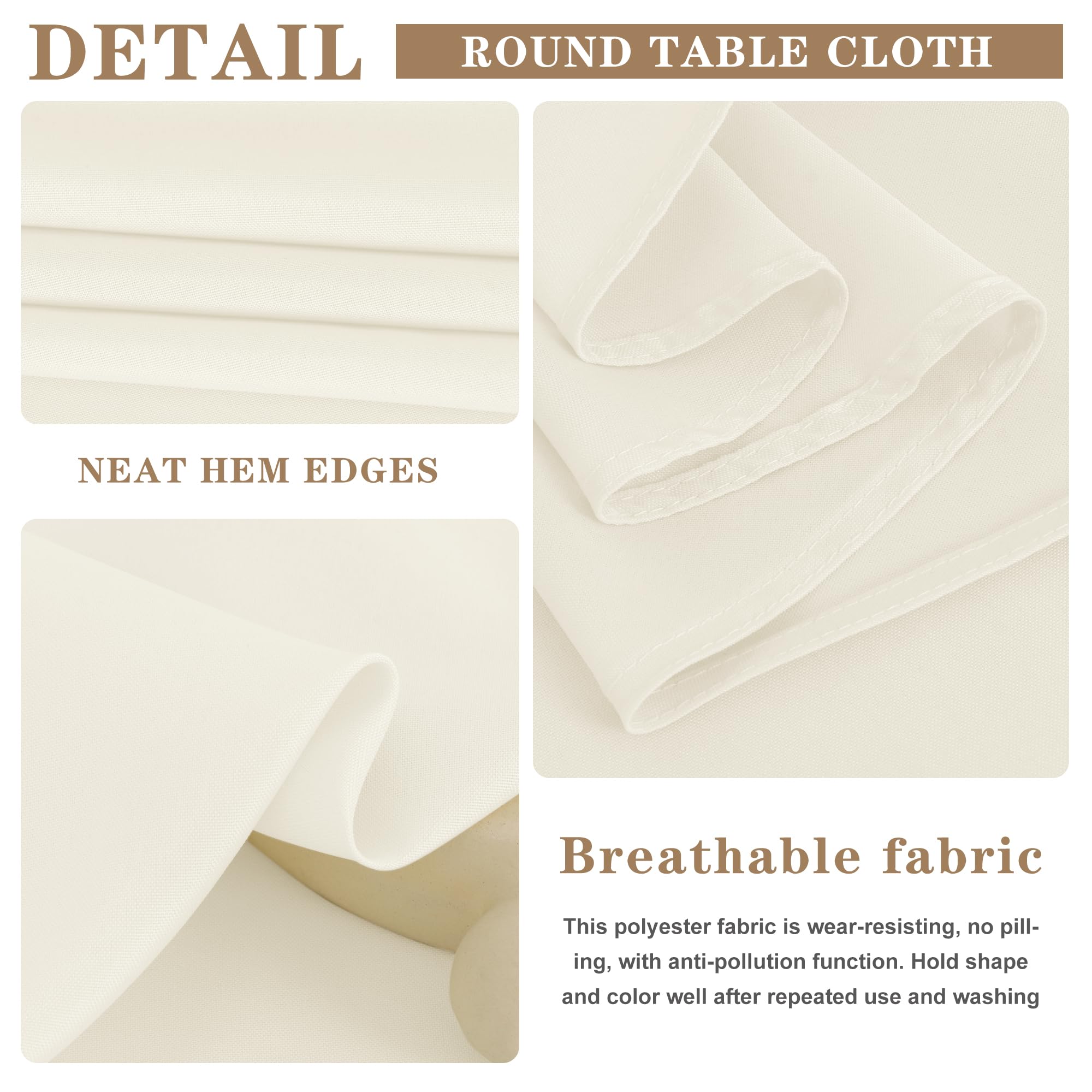 Fitable tablecloth covering outdoor buffet demonstrating spill protection benefit