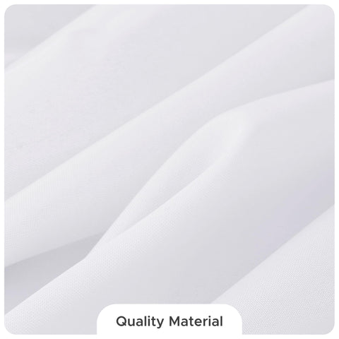 Fitable on outdoor patio table demonstrating weather-suitable, attractive cover