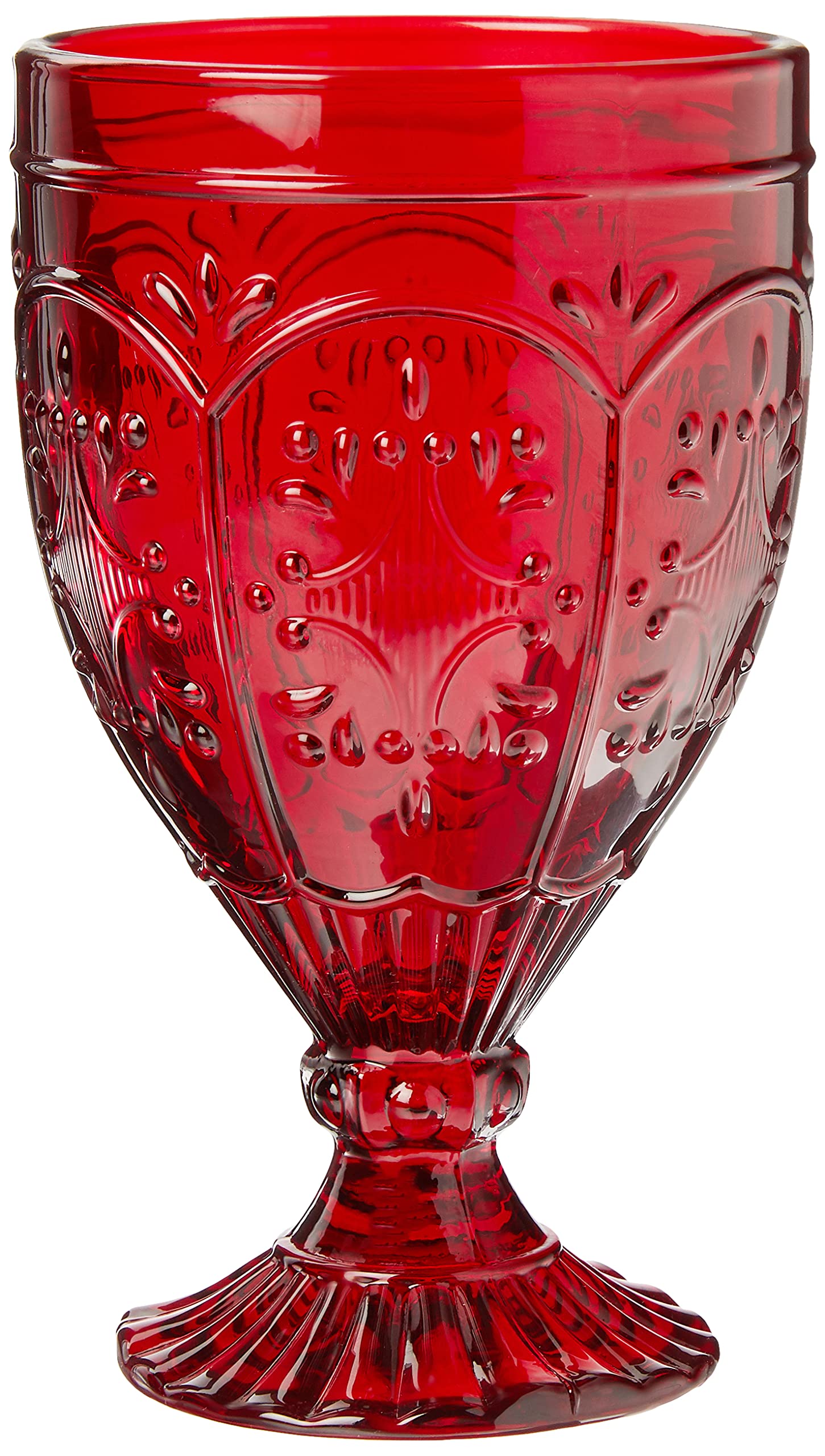 Fitz & Floyd goblet side profile showing balanced silhouette and height