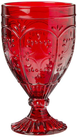 Fitz & Floyd goblet side profile showing balanced silhouette and height