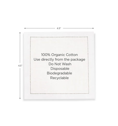FIVE STAR NAPKINS biodegradable label emphasizing eco-conscious benefit