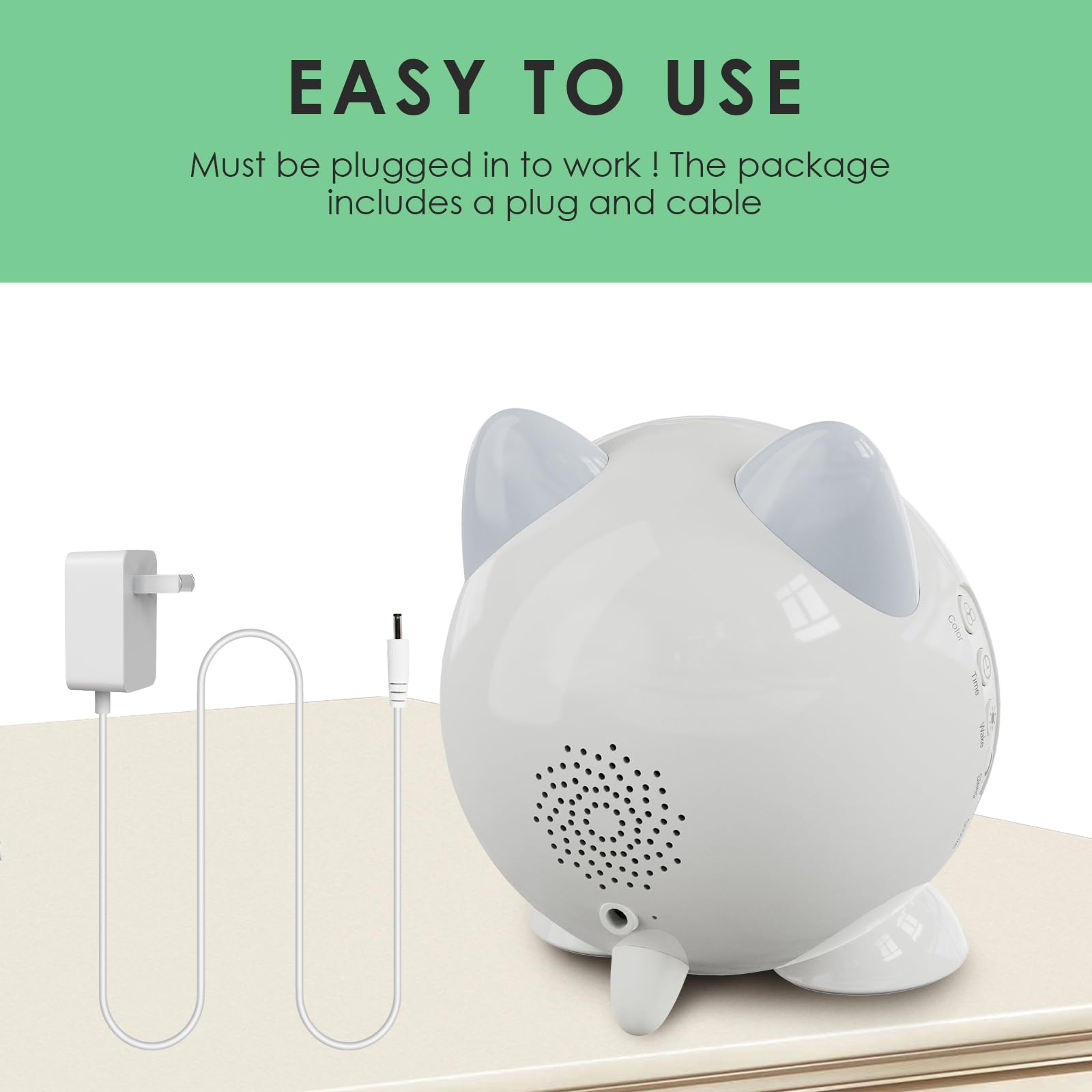 FiveHome plug and cable included showing reliable power and memory protection