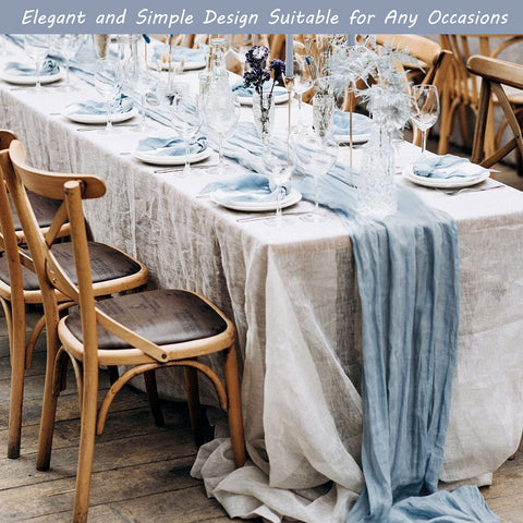 Fivenl runner beside standard table illustrating fit and scale benefit