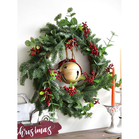 FiveSeasonStuff red berry stems arranged in a vase, adds instant holiday color