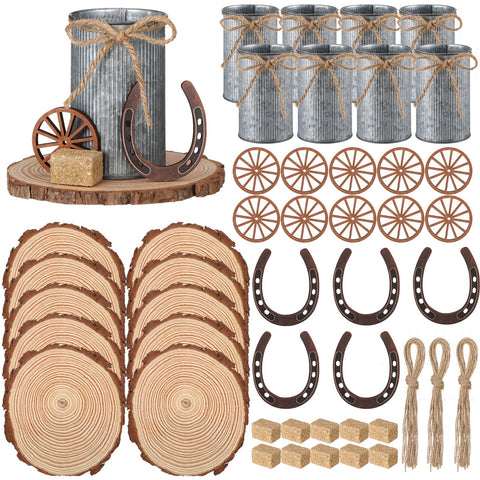Fiwochic front view of full 50-piece western set showing cohesive styling and convenience