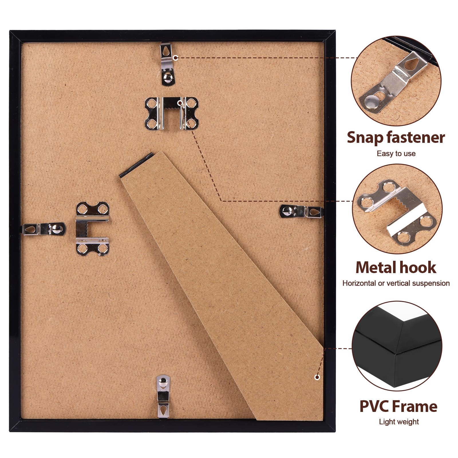 Fixwal frame on tabletop easel showing flexible display option benefit
