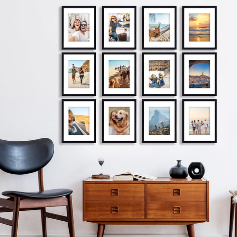 Fixwal frame back with fold-out stand and hanger for versatile display options