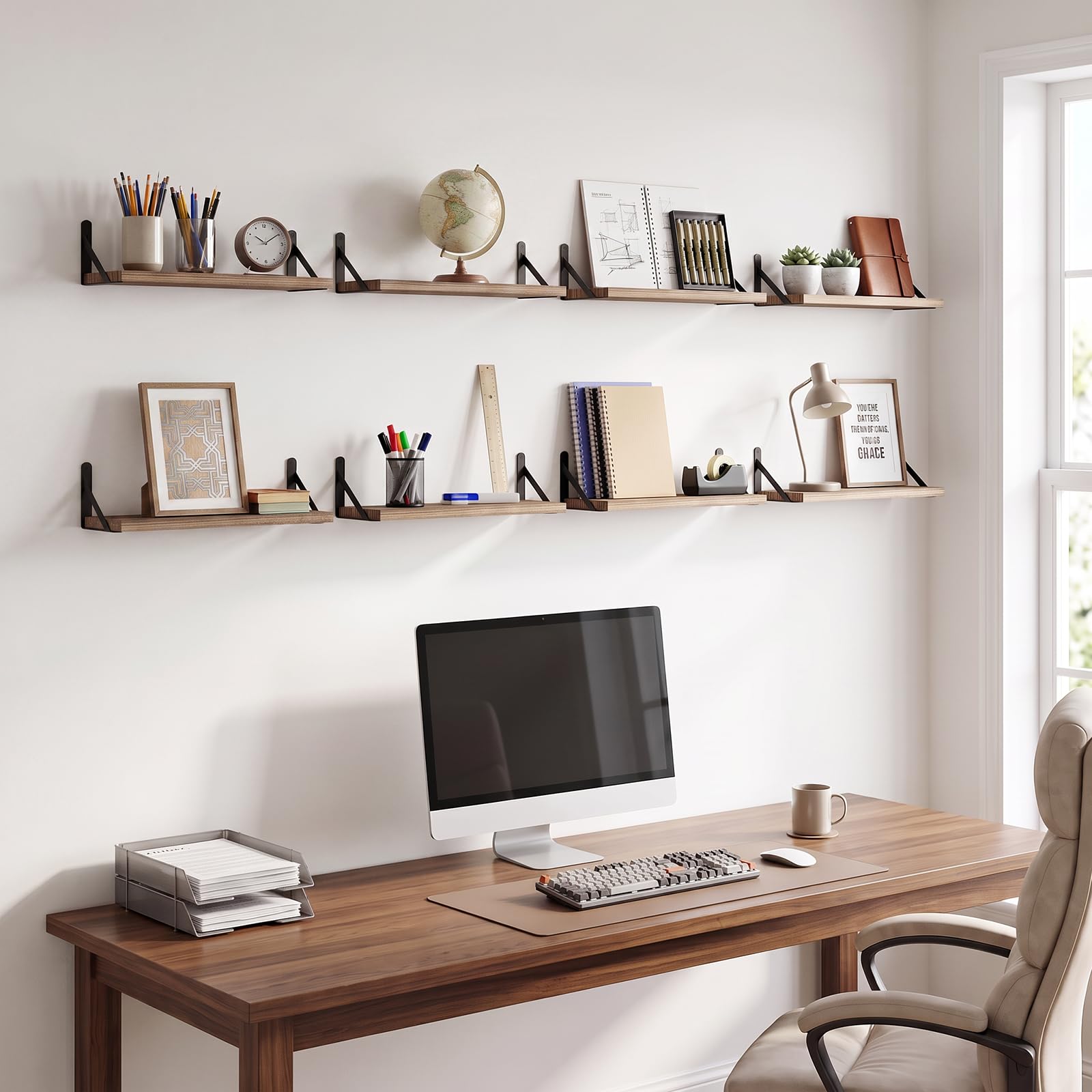 Fixwal bathroom shelf display with towels showing tidy, decorative storage